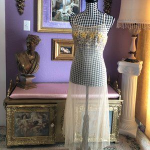 Sheer Slip Dress with Daisies